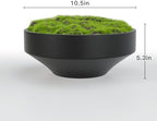 NAHARO New Moss Bowl, Handmade Ceramic. 11" Artificial Moss Bowl Centerpiece for Home Decoration, Living Room, Office - Image 6