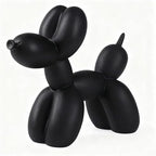 Notakia Creative Black Balloon Dog Decor Statue Crafts Living Room Decor Desktop Decorations,Handmade Modern Small Shelf Animal Statue Ornament Home Decor (Big Pure Black) by Notakia
