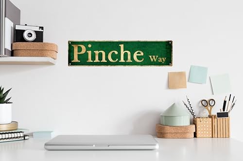 Man Cave Decor Vintage Wall Pinche Vintage Tin Signs Funny Street Metal Signs for Bar Decor 4x16 in - Image 4