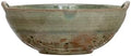 Creative Co-Op Stoneware Berry Bowl with Handles, Aqua Reactive Glaze by Unknown
