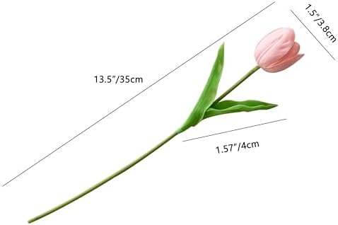 Mandy's 12pcs Artificial Light Pink Open Tulips - Image 2