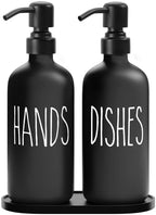 MOMEEMO Black Soap Dispenser Set by MOMEEMO