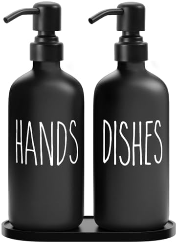MOMEEMO Black Soap Dispenser Set by MOMEEMO