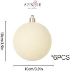 4IN Velvet Ornaments for Christmas Tree,6PCS Large Christmas Ornament Set - Image 4