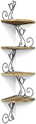 Alsonerbay 4-Tier Cat Shaped Corner Shelf Wall Mount, Carbonized Black by Alsonerbay