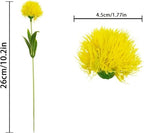 Uieke 36 Pcs Dandelion Artificial Flowers Yellow Flowers Fake Plants Flower Bouquet Plastic Flowers for Home DIY Decoration Wedding Decor - Image 7