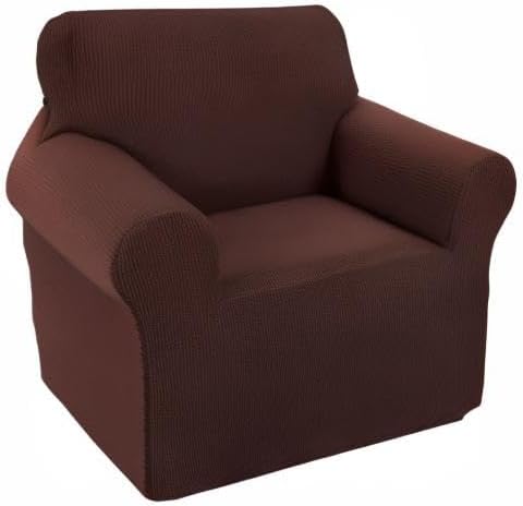 U-NICE HOME Stretch Recliner Chair Cover Armchair Slipcover, Chocolate | - Image 8