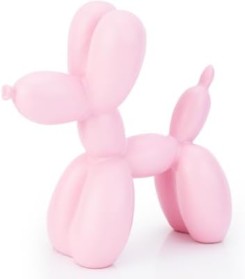 4 Inch Matte Pink Balloon Dog Sculpture by AMOIENSIS