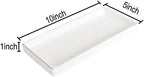 10 x 5 Ceramic Bathroom Tray for Countertop, Decorative Vanity Tray for Dresser Tops, Small Rectangular Trays for Perfume, Candle, Jewelry, Cosmetics (White) - Image 5