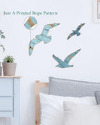 Putuo Decor 3pcs Wooden Seagull Wall Art, Nautical Room Decor Coastal Wall Hanging, Seagull Wall Decor Beach Decorations for Home Bedroom Bathroom Hallway Nautical Wall Decal Nursery - Image 3