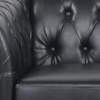 Living Room Chair, Modern Leather Chesterfield Sofa Chair, Mid Century Single - Image 9