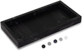 Silicone Bathroom Vanity Tray Dish Soap Holder Sink Organizer, Marble Black by Heagoale