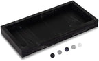 Silicone Bathroom Vanity Tray Dish Soap Holder Sink Organizer, Marble Black by Heagoale