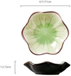 JAMEND CLXP Ice Cracking Leaf Jewelry Dish, Decorative Ring Holder Small Trinket Tray Bowl, Gifts for Daughter Mom Friends, Grass Green. - Image 6