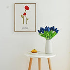 ONLY ART Artificial Navy Blue Tulips 20 Pcs – 13.5 Inch PU Faux Flowers with Bendable Stems for Home Décor, Wedding Centerpieces, DIY Floral Arrangements, New Year and Valentine's Day - Image 6
