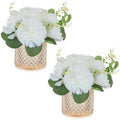 NUPTIO Artificial Flower for Table Centerpieces, Fake Flower in Vase, 2 Pcs by Nuptio