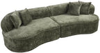 Compressed C-Shaped Sectional Sofa, 2-Box Easy Delivery, No Tools Assembly - Image 3