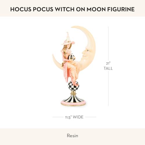MACKENZIE-CHILDS Resin Witch & Moon Figure, Hocus Pocus - Image 4