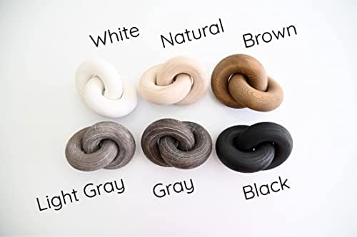Rool Coffee Table Decor Bookshelf Decor Accents Wood Knot Decor Chain Link - Image 5