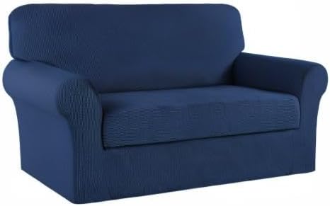 Turquoize Stretch Sofa Slipcover 2 Pieces Sofa Cover Couch Cover - Image 8