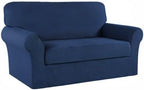 Turquoize Stretch Sofa Slipcover 2 Pieces Sofa Cover Couch Cover - Image 8