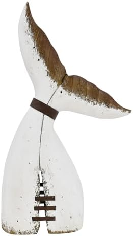 Rustic Wood Whale Tail Decor Nautical Tabletop Decor Beach Coastal Themed by wovorins