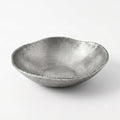 ANDALUCA Rustic Silver Decorative Cast Metal Round Bowl 10 inch (Silver) by ANDALUCA