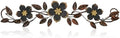 Wesiti Metal Flower Wall Art Decor Vintage Wrought Scroll, Black by Wesiti