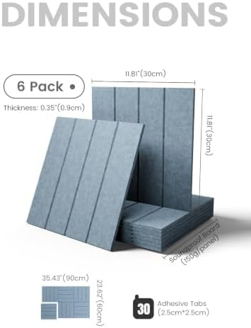 Fluxynara Felt Bulletin Board & Cork Board Alternative 36'' x 24'' - 6 Pack - Image 2
