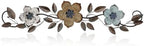Wesiti Metal Flower Wall Art Decor Vintage Wrought Scroll, Colorful by Wesiti