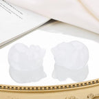 QINJIEJIE Clear Quartz Crystal Cat Statue Healing Crystal Figurine Decor - Image 2