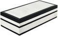 Handicrafts Home Black & White Remote Control Box with Lid, 10x4.5x2.5 In by HandicraftsHome
