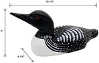 CVHOMEDECO. Primitives Hand Engraving and Painted Wood Loon Farmhouse Figurine Decorative Accent, 10-1/4 Inch - Image 6