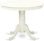 East West Furniture ANVA3-LWH-C 3 Piece Dining Table Set - Image 3