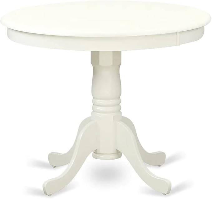 East West Furniture ANVA3-LWH-C 3 Piece Dining Table Set - Image 3