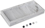 Silicone Bathroom Vanity Tray Dish Soap Holder Sink Organizer, Marble Grey by Heagoale