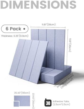Fluxynara Felt Bulletin Board & Cork Board Alternative 36'' x 24'' - 6 Pack - Image 2