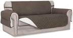 Easy-Going Reversible Couch Cover, 2 Cushion Sofa, Taupe/Ivory | Oversized - Image 7