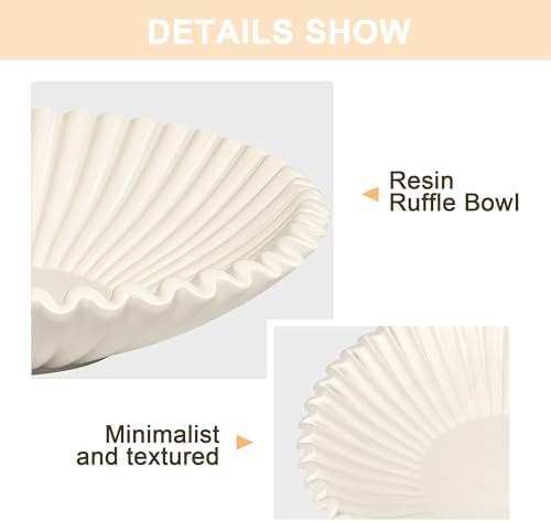 Beige Small Bowl Decor for Home, Purse and Key Bowls for Entryway Table - Image 3