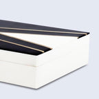 Handicrafts Home Black Large Photo Memory Storage Box with Lid,12x6x2 In - Image 5