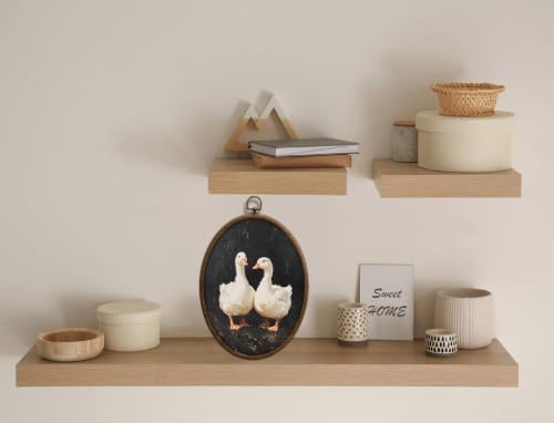 Cottage core Goose Oval Wall Art, Vintage Goose Decor, Waterproof - Image 4