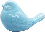 NEW Blue Bird Figurine, Ceramic Chubby Bird Figure Cottage Animal Bird Statue Decorations for Home Garden Decor Accents - Image 2