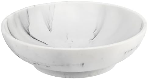 L'ARL GMVOI Large Decorative Bowl,Modern Fruit Bowl for Kitchen Counter,Handicraft Decorative Bowls for Home Decor,Stylish Key Bowl for Entry Table,Artificial White Marble by LARLGMVOI