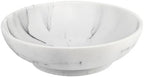 L'ARL GMVOI Large Decorative Bowl,Modern Fruit Bowl for Kitchen Counter,Handicraft Decorative Bowls for Home Decor,Stylish Key Bowl for Entry Table,Artificial White Marble by LARLGMVOI