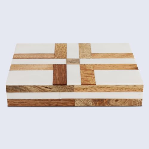 Handicrafts Home Decorative Photo Keepsake Memory Box with Lid Wood,6x8x1.5 - Image 4