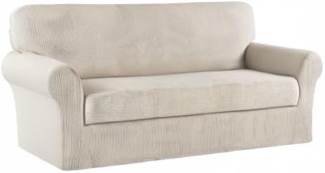 Turquoize Stretch Sofa Slipcover 2 Pieces Sofa Cover Couch Cover - Image 8