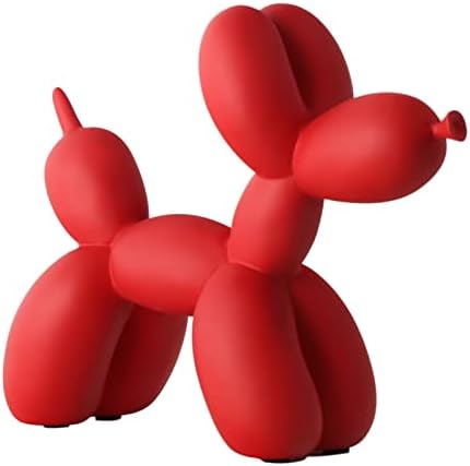 Creative Balloon Dog Sculpture Modern Home Decoration Trendy Animal Art Ornaments Collection Figurine Bedroom Living Room Office Desktop Resin Decors by XIAOMAGG