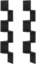 HOOBRO Corner Shelf Wall-Mounted, Set of 2 Floating Corner Shelves for Wall by HOOBRO