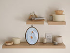 Whimsical Blue Stripe Goose Art, Cottage Core Oval Wall Decor, Waterproof - Image 4