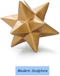 DreamsEden Golden Star Sculpture, Resin Decorative Ornaments Modern Home Decor Accent - Image 3